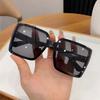 Large Square Frame Sunglasses Europe and The United States Fashion Trend Personality Net Red Lady Sunglasses Gift Glasses Box
