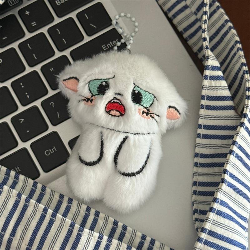 2/3 Pcs Cute Kitten Cat Plush Doll Toy Keychain Pendant Bag Hanging Ornament Backpack Charm Keyring Girl Birthday Christmas Gift