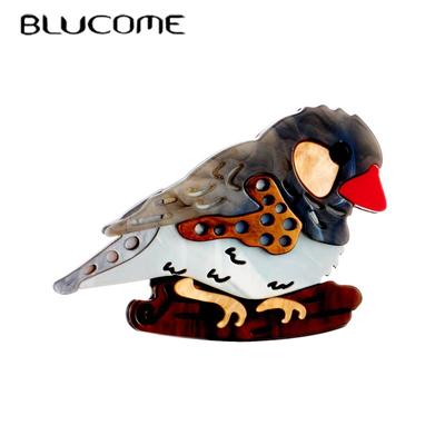 2023 New Fashion Acrylic Ladies Animal Bird Brooch Ladies Exaggerated Cartoon Cute Badge Lapel Brooch Jewelry