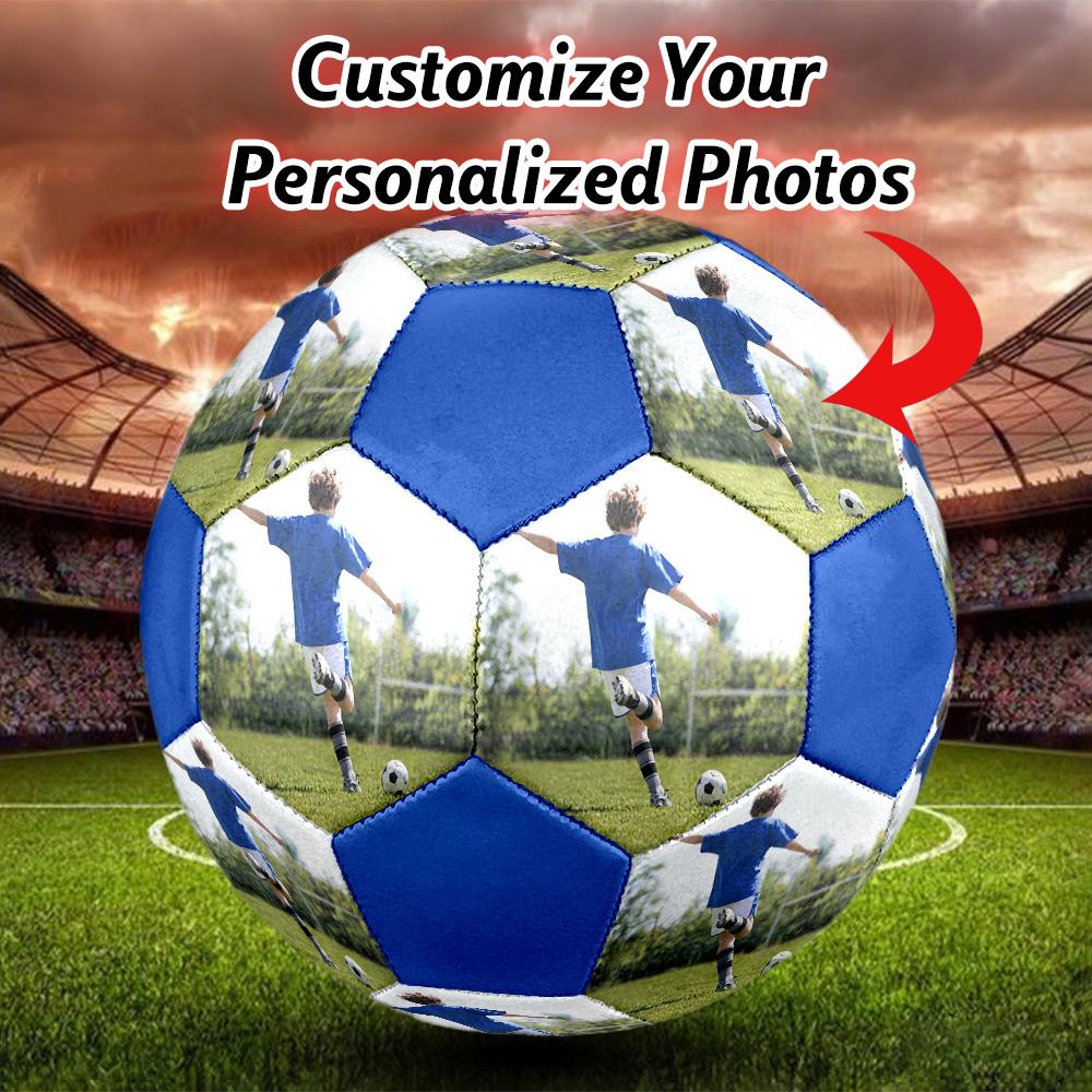 1pc Custom Photo Image Soccer Ball Size 5 Indoor Soccer Ball Fashion Colorful Backyard Game - Great For Sports Fans Gift