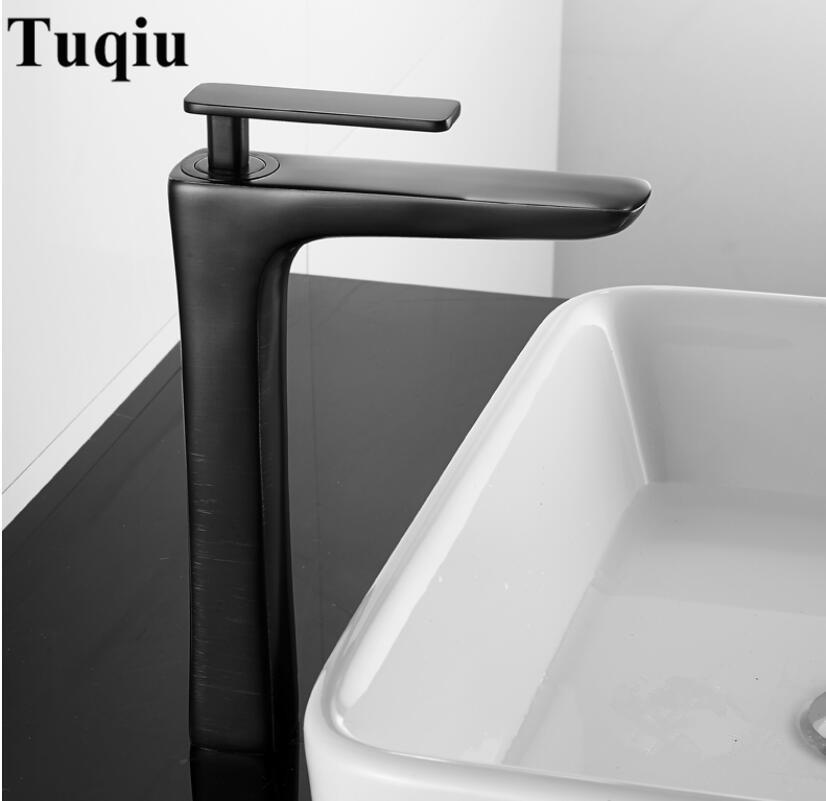 Basin Faucet Black Gold Basin Mixer Brass Crane Bathroom Faucets Hot and Cold Water Mixer Tap Contemporary Mixer Tap torneira