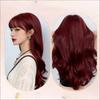 Girl's Long Wavy Hair Wig - Elegant Mermaid Rose Red Cosplay Wig - Anime Daily Cosplay Wig