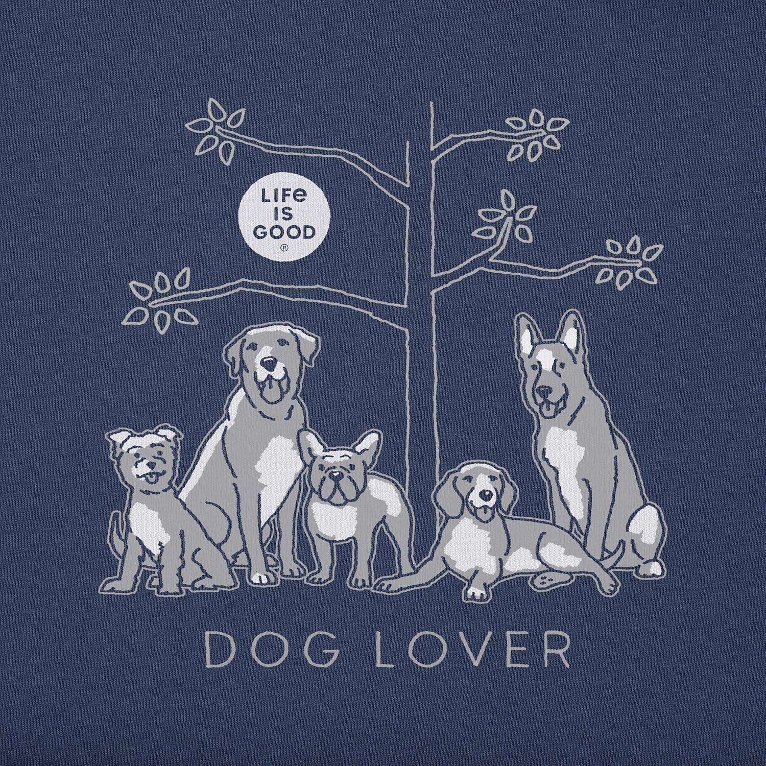 

Life Is Good Dog Lovers Gift TShirt 100 Cotton ONeck Short Sleeve Summer Casual Mens Tshirt Streetwear S