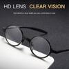 Colorful Black Women's Small Round TR90 Reading Glasses Presbyopic Magnifier Ultralight Far Sight Eyewear +10 To +40 Diopters