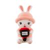 Rabbit Lovethemed Rose Stuffed Animal Fluffy Short Plush Valentines Day Present