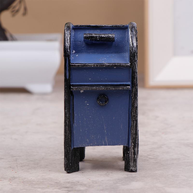 Miniaturní americký veřejný telefon v 1:12 Měřítko, Mini Nábytek pro panenkový dům ve vintage stylu, Model telefonní budky, Doplňky, Dekorace