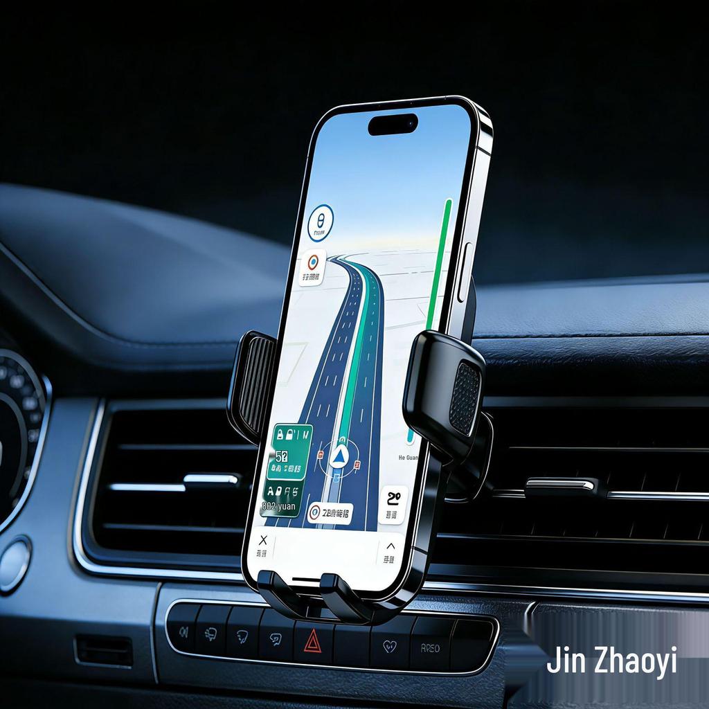 Anti-Shake Car Vent Phone Holder with Stable Support