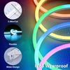 Bluetooth Control Party Decoration Lamp IP67 Waterproof Lexible Ribbon Rope Light RGB LED Neon Strip Light