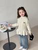 2025 New Korean Style Cartoon Knit Cardigan for Girls - Fashionable Spring & Autumn Outerwear