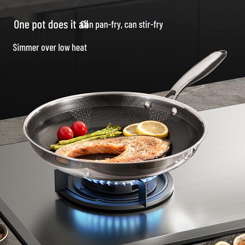 COOKER KING 28cm Stainless Steel Non-Stick Frying Pan