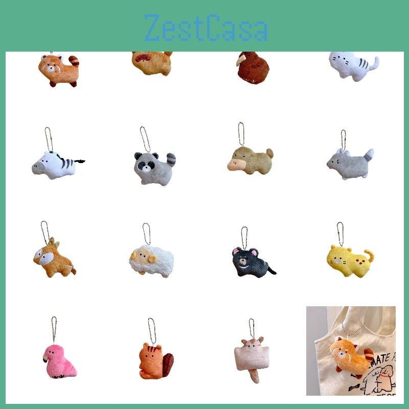Cute Animal Zoo Duck-billed Platypus Little Lynx Beanie Eye Plush Toy Pendant Flamingo Raccoon Bag Decoration Characters)