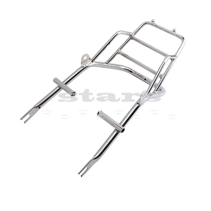 Silver for DAX Iron Pipe Rear Frame Armrest of Honda Giraffe Motorcycle Jincheng 70 Refitted Rear Frame Trunk Refitted Frame