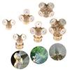 Hicello Brass Fountain Nozzle Sprinkler Heads for and Other Water Spray Irrigation Systems 8-Piece 1/2" Heads, Multi-Direction Gardening, Lawns,