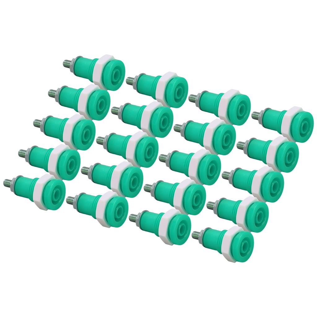 20Pcs Banana Socket 4mm Good Extensive Use Excellent Manufacture Electrical Connection Accessories
