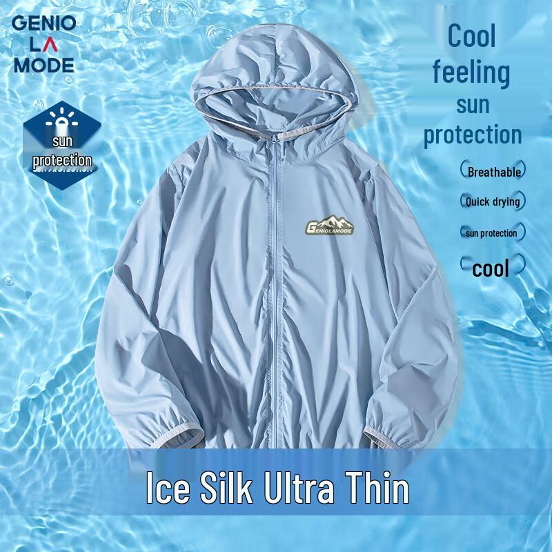 

GENIOLAMODE Men s Outdoor Sun Protection Fishing Hoodie 3XL