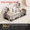 Suction Cup Bathroom Shelf With Removable Water Drainage For Home Organization