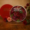 Soap Flowers Round Box Vintage Roses
