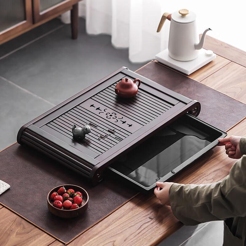 Premium Solid Wujin Sandalwood Tea Tray