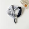 Scarf Print Silk Pearl Neck Scarf Lazy Chain Collarbone Magnetic Thin Pendant Buckle Handkerchief Ribbon Woman Luxury Accesories