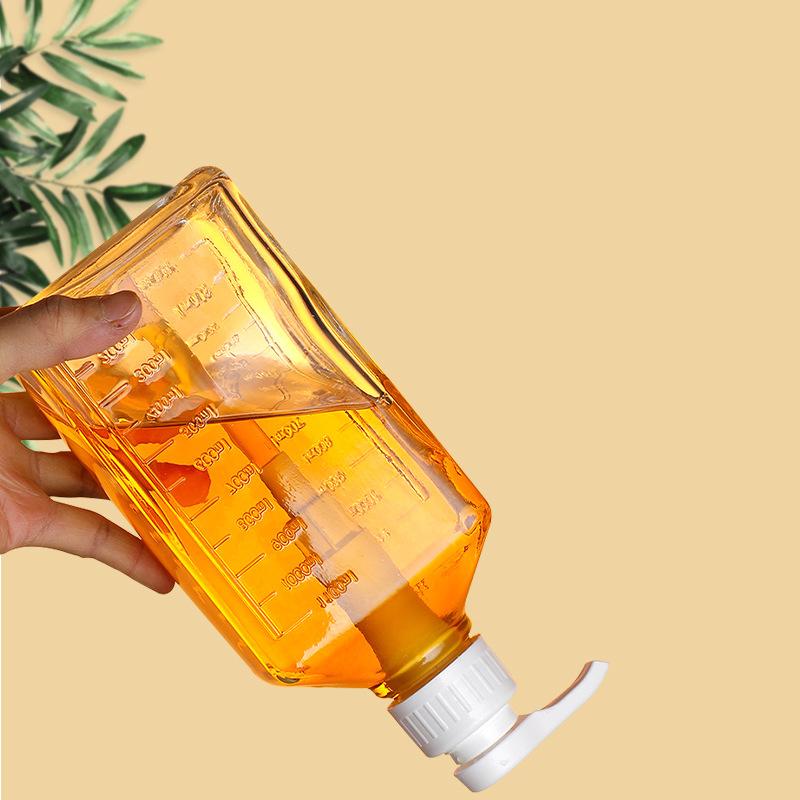 Μπουκάλι κέτσαπ 1100 ml με σιρόπι καφέ πολλαπλών λειτουργιών μπουκάλι σάλτσας μελιού με αντλία