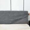 1 Pc Splash Proof Headboard Cover Knitted Elastic Jacquard Bedside Cover For Bed In Bedroom Easy To Use And Clean