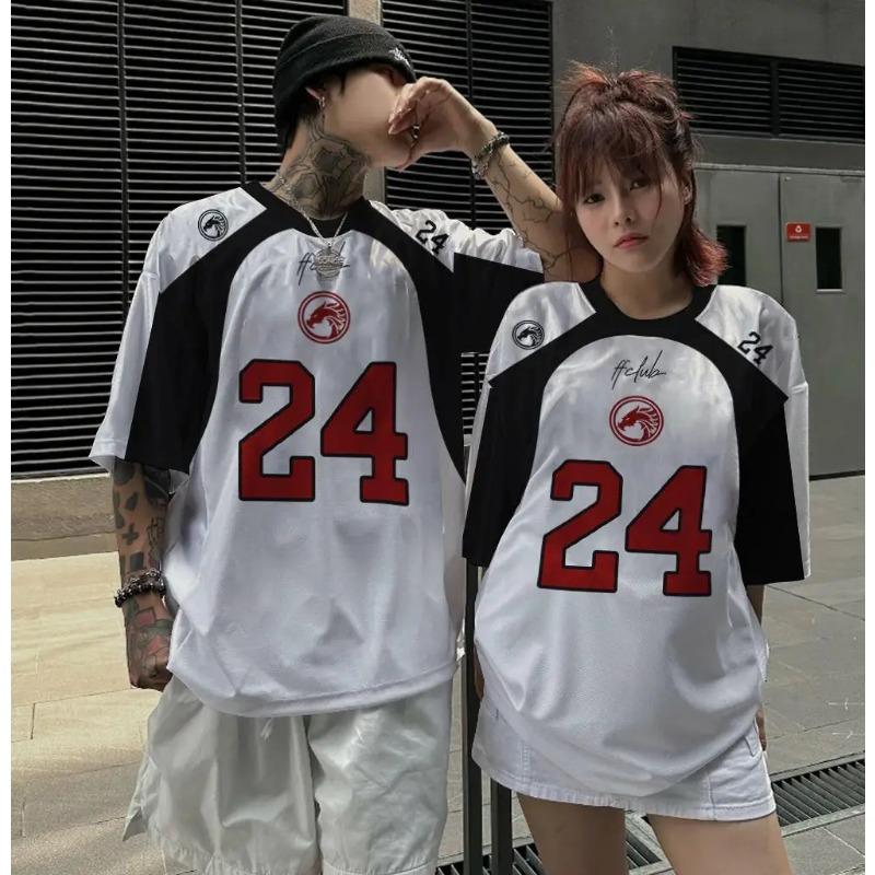Women's Color Broken Pen Printed T-Shirt Fashion Casual Round Neck Top Suitable For Spring And Summer Ladies Street Clothes