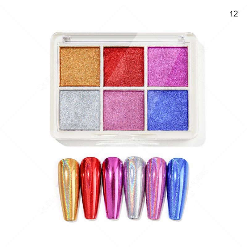 Aurora Silver Chameleon Mirror Eyeshadow Glitter Powder