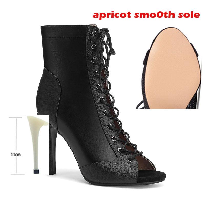 2053 New Fashion Women Thin High Heels Dance Shoes Comfort Peep Toe Boot Indoor Suede Sole Customizable Sexy Stilettos Booties