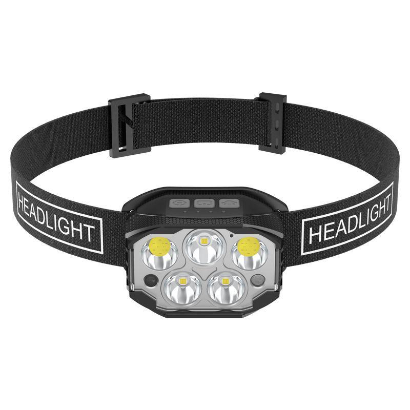 

Crossled Rechargeable Long-Throw Super Bright Headlamp for Cycling, Night Fishing, Home & Outdoor Use чорний