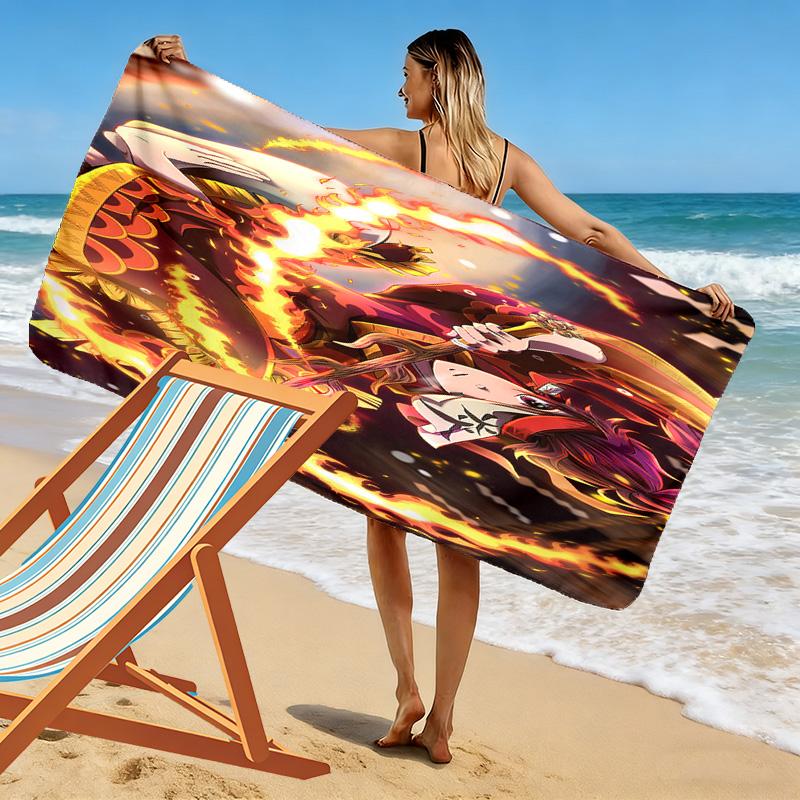 Dynamic Duo Power Mystery Beach Towel Beach Soft Swim Quickdrying Swim Towel Outdoor Pool Towel Travel and Vacation Towels Outdoor Picnic Beach Mat