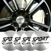 4ks 56+60mm Univerzální Sportovní Odznak Krytka Středu Kola Auta Kryt Ráfku Znak Nálepky Auto Styling Doplňky