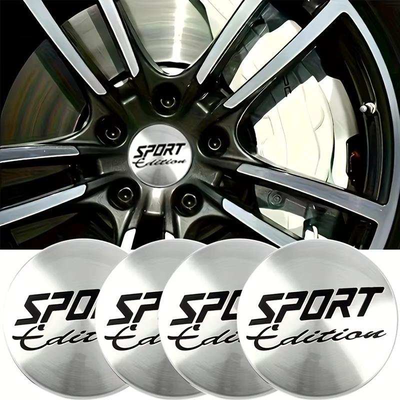 4ks 56+60mm Univerzální Sportovní Odznak Krytka Středu Kola Auta Kryt Ráfku Znak Nálepky Auto Styling Doplňky