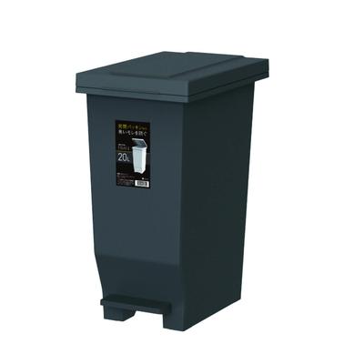 Odpadkový koš Asbel s víkem Evan MP, uzavřený, pedál, těsně uzavřený, 20 l, černý, zabraňuje úniku zápachu, A6300