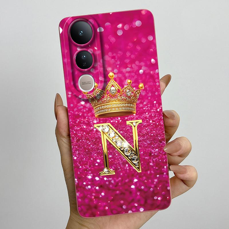 For Vivo V50 Lite 5G Case Luxury Letters Couple Silicone Soft Phone Cases For Vivo V50 V50Lite 5G Camera Protection Back Cover