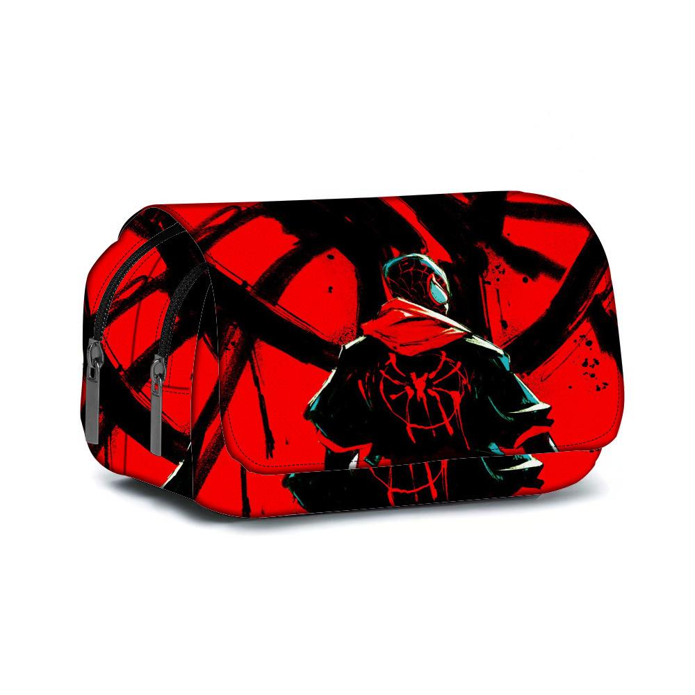 Spider-Man Pencil Case Full Printing Stationery Case Primary And Secondary School Students Animation Pencil Case Large Capacity Pencil Case