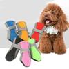 4 Stück Mesh Hundeschuhe Weiche Sohle Haustier-Sandalen Tragbare Regenstiefel Für Kleine Mittlere Haustiere