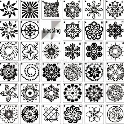 56 Maschere per Pittura su Pietra Mandala - Stampi Creativi da Intaglio per l'Arte Mandala Ausiliaria
