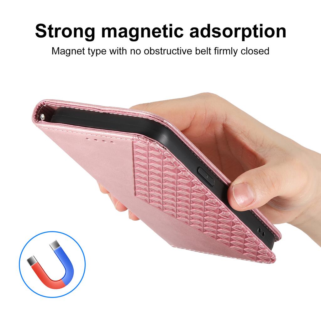 Für Samsung Galaxy S25 Hülle Kalbsleder Textur PU Leder Handyhülle mit Brieftasche