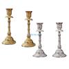 Brass Pillar Candlestick Taper Holder Retro Candlestick for Home Dinner D57B