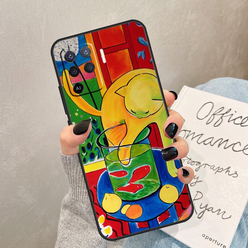 Henri Matisse Art Painting Case For Oppo A57 A17 A77 A18 A38 A58 A78 A98 A74 A54 A94 A80 A60 A40 A96 A76 A16 A15 A5 Pro