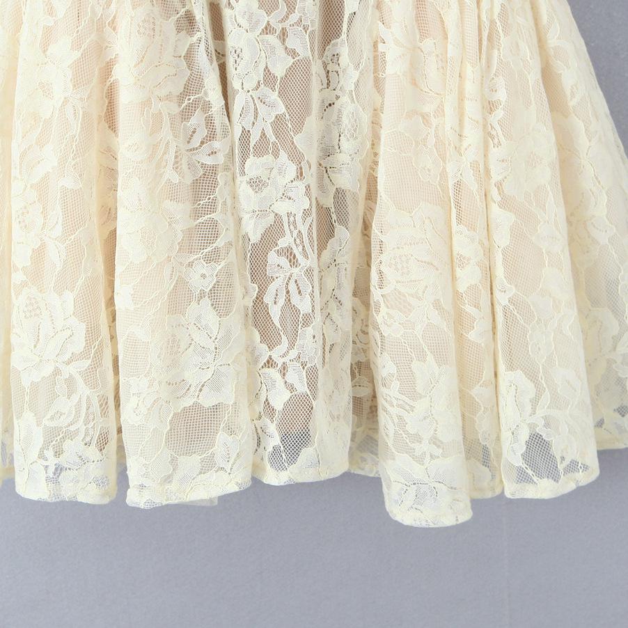 Elegant 2026 Sweet Lace Knit Camisole Dress with Retro Square Neck & Backless Design