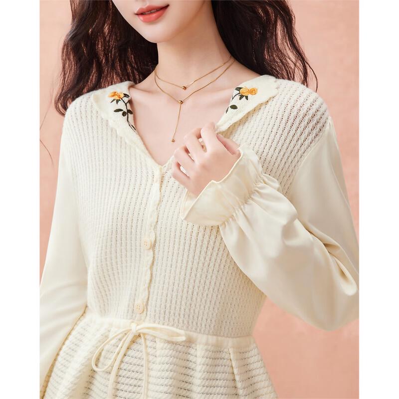 IEF Elegant French Style Knitted Tunic Top