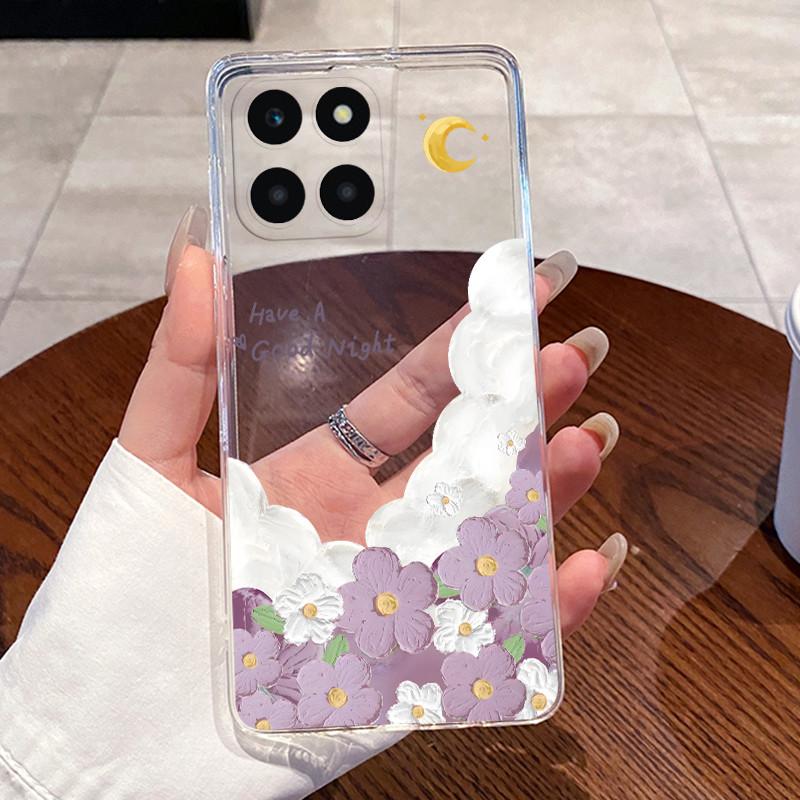 Jelly Casing For Honor X6A Plus HonorX6A X6C Fundas Clear Silicone Soft TPU Back Cover Cute Cat Rabbit Heart Protective Case