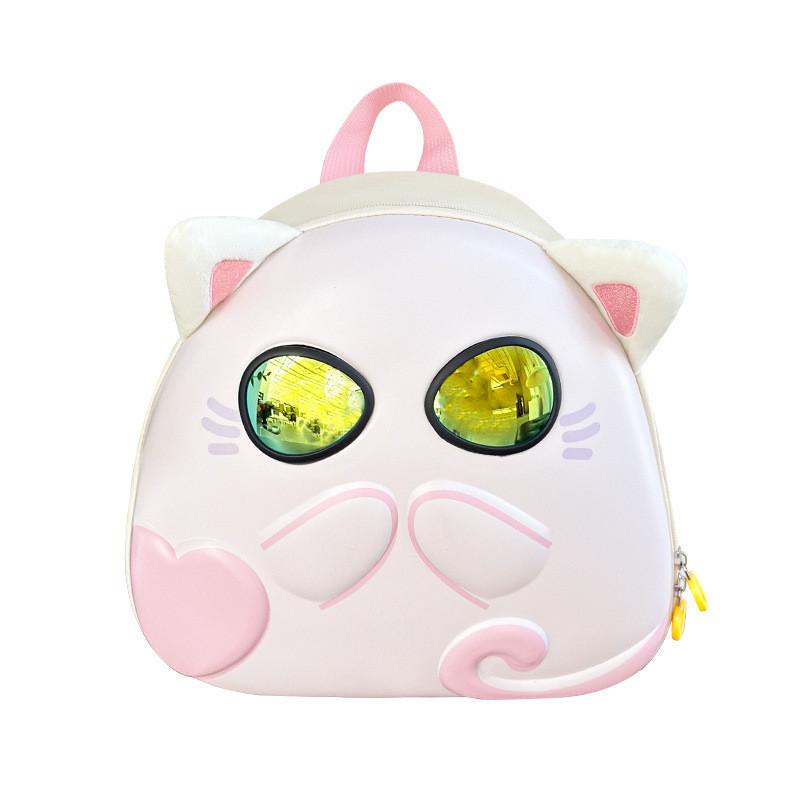 Stylish And Lightweight Childrens Backpack With Charming Cat Image Ideal Preschool For