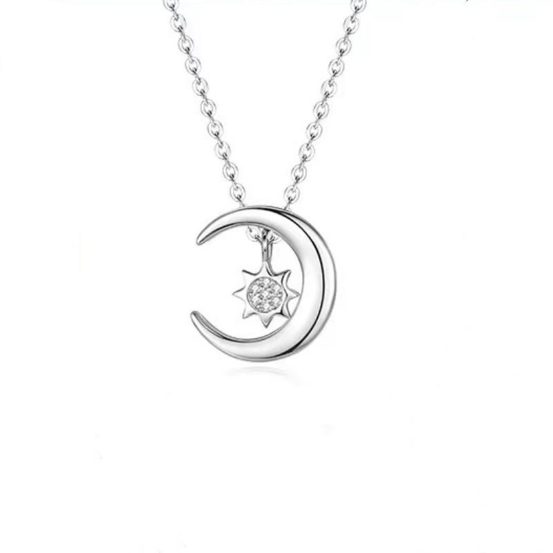 

Korean Style Fashionable Star Moon Couple Necklaces - Trendy Sweater Clavicle Chains for Men and Women