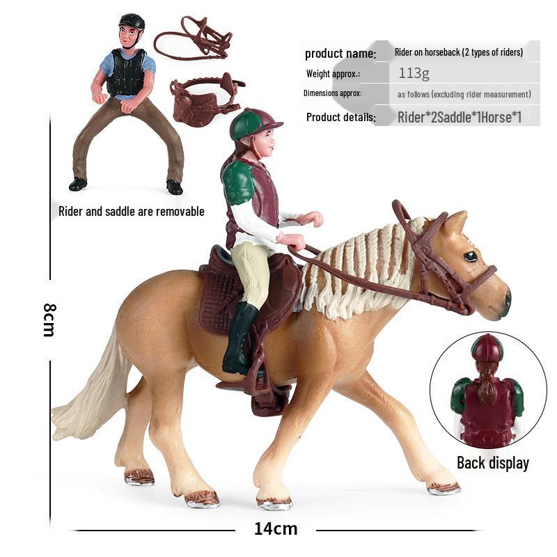 Children's Thousand-Mile Horse Simulation Model Toy and Sand Table Set