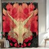 1pc Fox Pattern Shower Curtain Animal Theme Exquisite Design Bathroom Decor Polyester Fabric with 12 Hooks 70. 8x70. 8 Inches