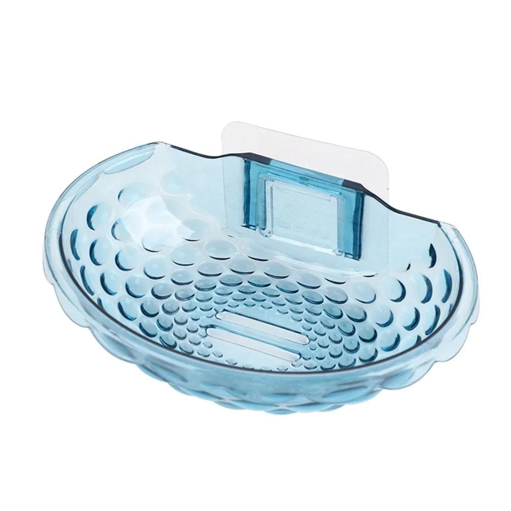 

Kitchen Shower Bathroom Household Soap Box Sponge Soap Dish 14x9.5x4.5cm ABS Oilproof Storage Box Waterproof New синий