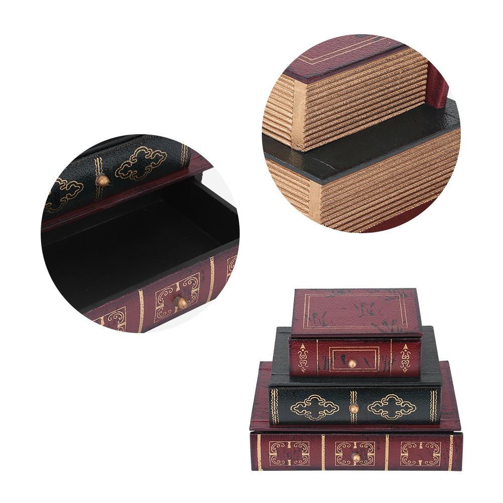 Fashionable Book Shape Jewelry Gift Storage Chest Box Case Holder Organizer