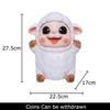 Cute Little Lamb Child Savings Jar Creative Piggy Bank Desk Decoration Ornaments Animal Resin Sculpture Room Aesthetic Decor